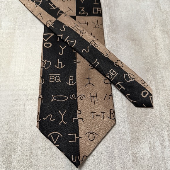Rockmount Ranch Wear Silk Tie 2-Tone Brands #436 Limited‎ Edition #23 USA 2000
